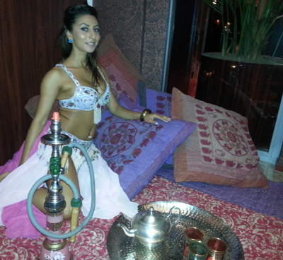 Shisha lounge voor themafeest